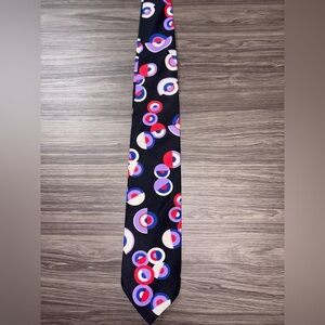 Abstract Printed Silk Tie